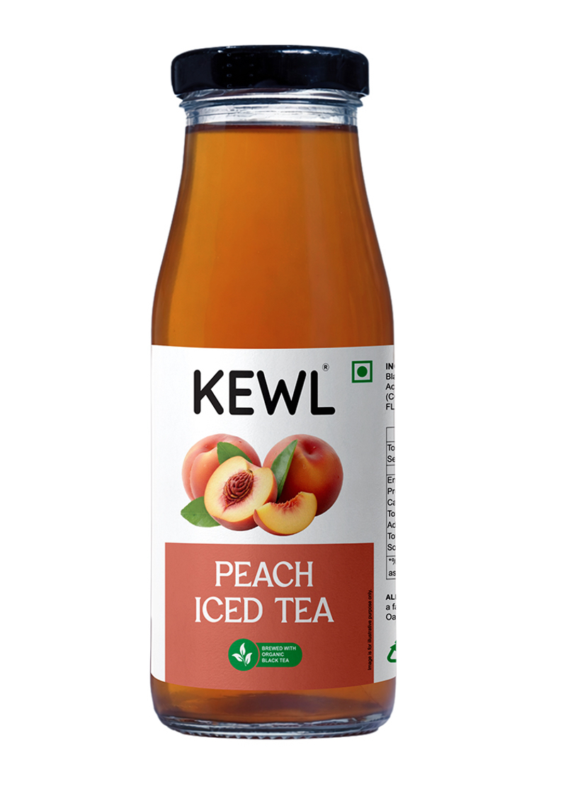 Bottle of KEWL Peach Iced Tea